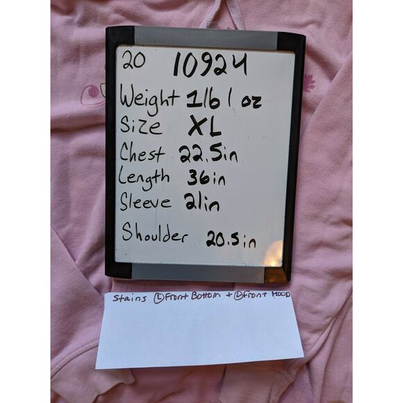 John Deere Pink Pullover Hoodie Size XL Graphic Nothing Runs Like Deere SEE DESC - Picture 10 of 10